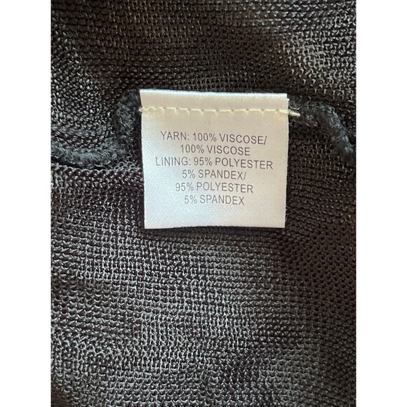 TRINA TURK Zig Zag Knit Sheer Dress Lined - Picture 6 of 6